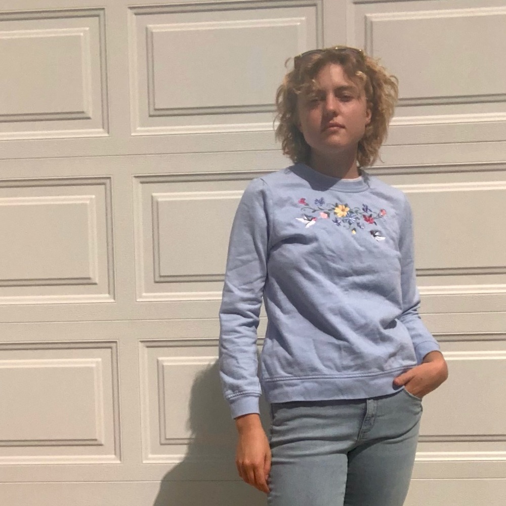Vintage Embroidered Fleece Pullover